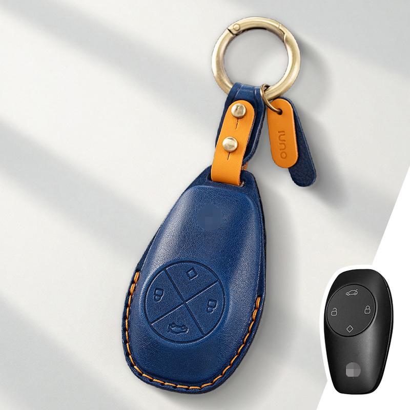 Genuine Leather Protector for Leapmotor T03 S01 C11 C01 Key Case Cover Fob