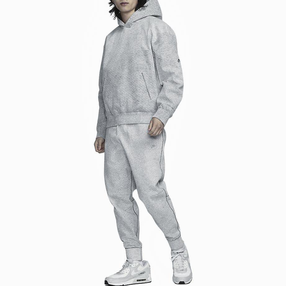 Nike Solid Color Hooded Pullover Long Sleeve Sweatshirt Men tops Light-Gray FB7519-077