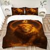 3pc Lion Zodiac Cover Set - 1 Quilt Cover + 2 Pillowcases, All Seasons Bedroom Setting, Perfect for Home063