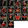 Gold Sequin Christmas Tree Pendant Butterfly Dragonfly Xmas Tree Pendant Ice Bar Knot Girl Glitter Snowflake Elk Ornaments