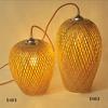 Bamboo Pendant lamo Retro Bamboo Weaving Chandeliers have base Black White Wood Restaurant Lighting Handmade Natural E27 Bulb