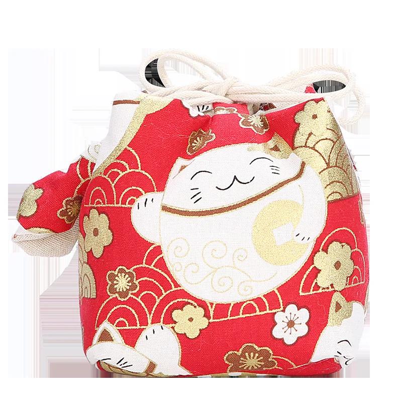 Teeware Aufbewahrungstasche Tragbar Outdoor Mehrzweck Reise Teetassen Meister Teetasse Kordelzug Baumwollstoff Beutel Geschenk Deko Tasche 2025