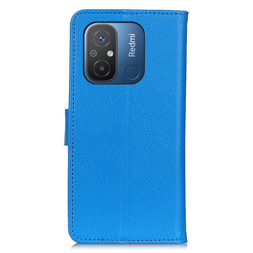 For Xiaomi Poco C55 4G/Redmi 11A 4G/12C 4G Litchi Texture Leather Case Wallet Phone Stand Cover