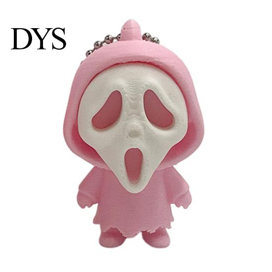 Small Skeleton Decor Mini Screaming Keychain Pendant, 3D Printed Halloween Hanging Decor, Backpack Schoolbag Purse Bag Charm Accessories Decorative