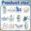 24pcs Cartoon Summer Navigation Pendant Ocean Themed Signs Ornament  Hawaiian Outdoor