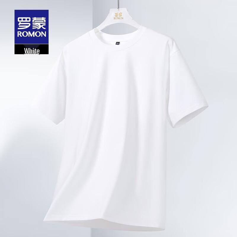 Romon Unisex Round Neck Short Sleeve Ice Silk T-Shirt
