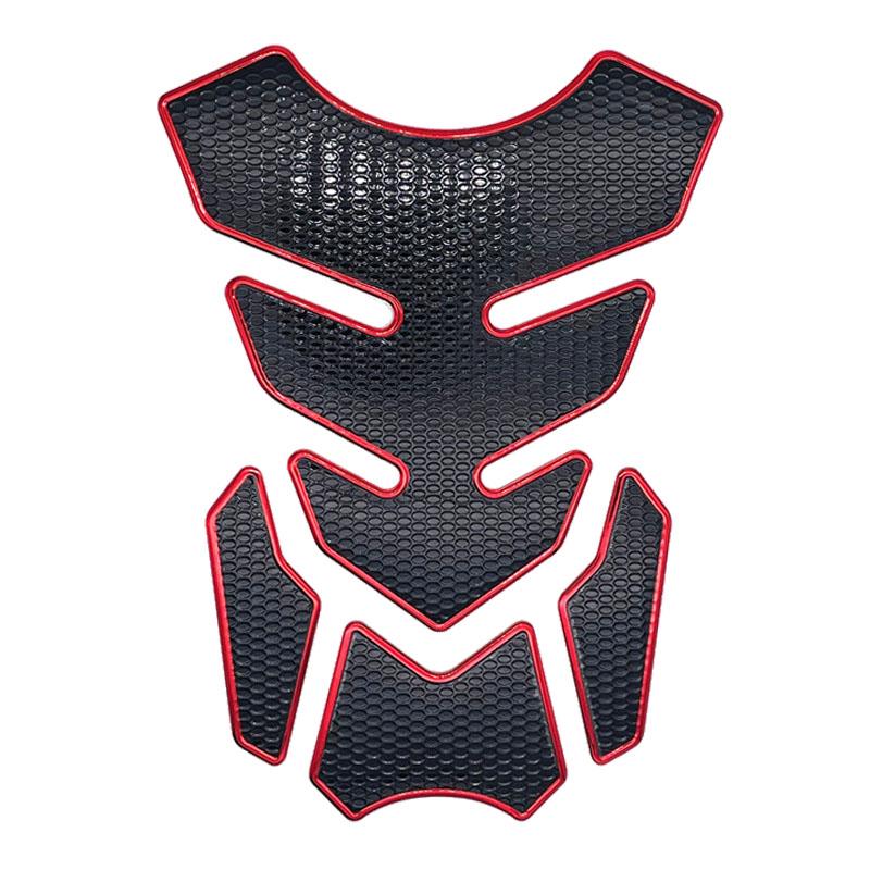 Motorcycle Accessories 3D Fishbone Sticker Fuel Tank Decorations Scratch Covering Decals Hot Sell Black Red Motorbike Stickers
