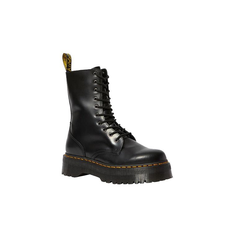 (WMNS) Dr. Martens Jadon High Smooth Leather Platform Boot 'Black' Women's 25565001