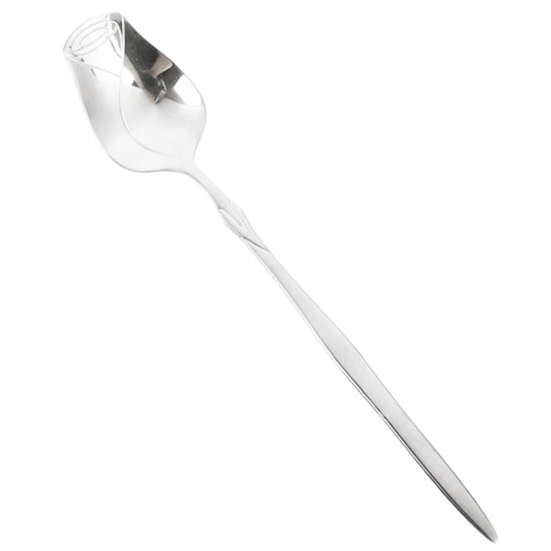 Stainless Steel Coffee Spoon Long-handled Ice-Tea Spoon Long Handle Fruit Fork Tableware Eating Utensils Dishwasher Safe