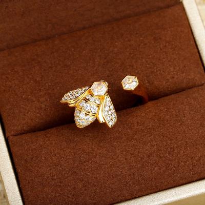 New Hot Brand Vintage Bees Women's Rings Luxury Jewelry For Women Designer Rings Gift Fashion Pure 925 Silver Lady Party Rings