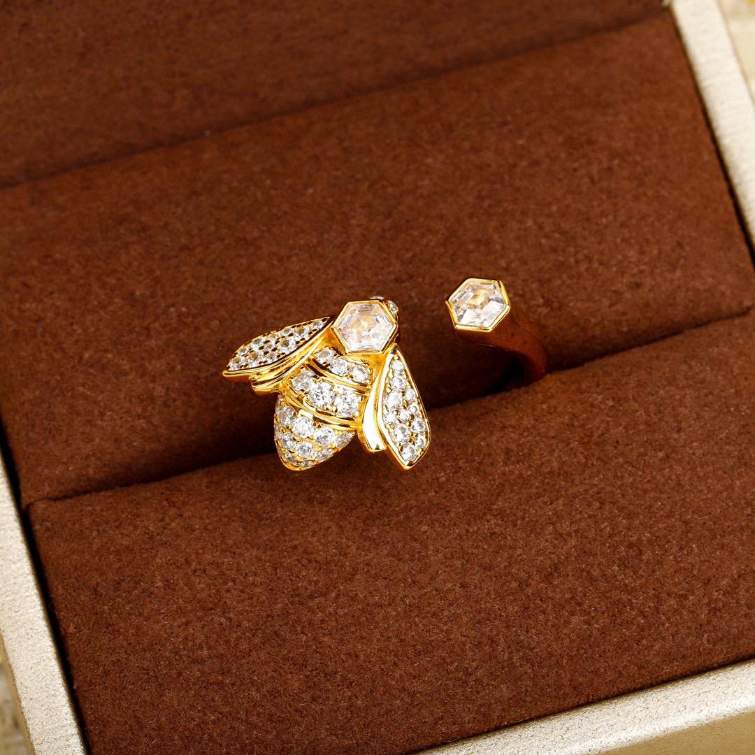 

Новый Горячий Бренд Винтажные Кольца с Пчелами для Женщин Роскошные Ювелирные Изделия для Женщин Дизайнерские Кольца Подарок Мода Чистое Серебро 925 пробы Женские Кольца для Вечеринки