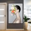 Abstract Painted Lady Poster 1pcs  Modern Home Wall Decor Canvas Picture Art HD Print Painting On Canvas for Living Room No Frame