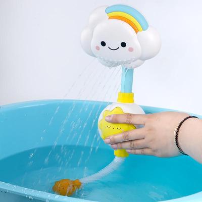 Pomme de douche Arc-en-ciel Tournesol: Jouet de bain pour enfants pour s'amuser dans l'eau