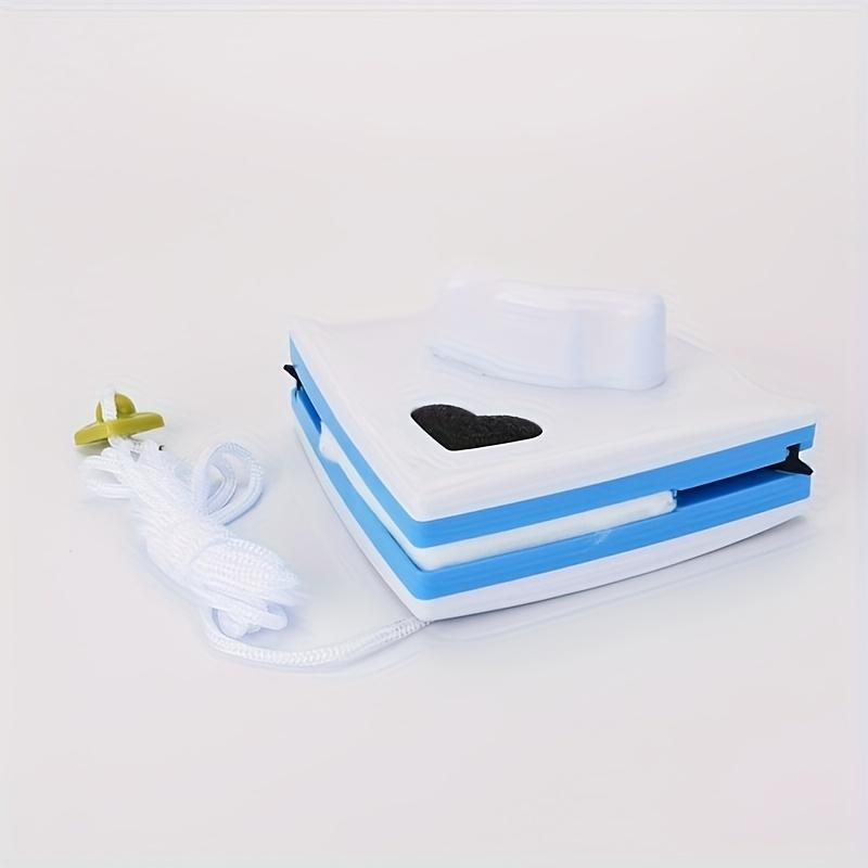 

1 шт. Двусторонний магнитный очиститель для стекла с эргономичной ручкой, Треугольный многофункциональный скребок для окон для ванной, спальни, гостиной / для наружного использования