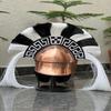 Handmade Bronze Spartan Helmet Greek Warrior Helmet with Black White Crest Cosplay Display Armor