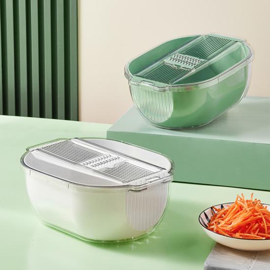 

4 шт./компл., набор корзин-терок, штабелируемые кухонные инструменты, подвесное отверстие, раковина для резки овощей, слайсер, креативный быстрый дренаж