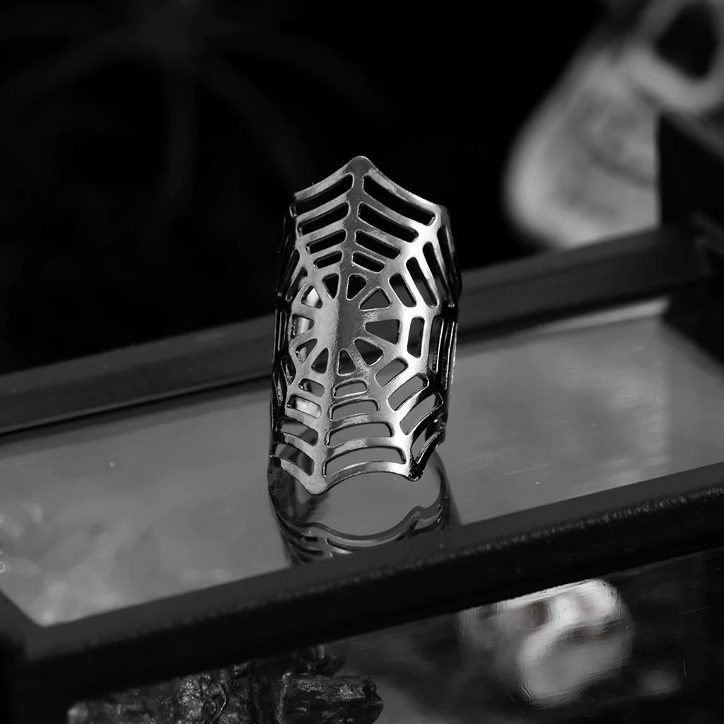 1Pc Punk Gothic Spider Web Ear Cuff Non-Piercing Fake Cartilage Clip Earrings Women Men Creative Trend Jewelry Presents