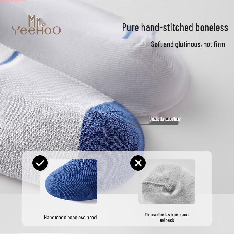 YEEHOO Boys' 7A Antibacterial Mid-Calf Sports Socks