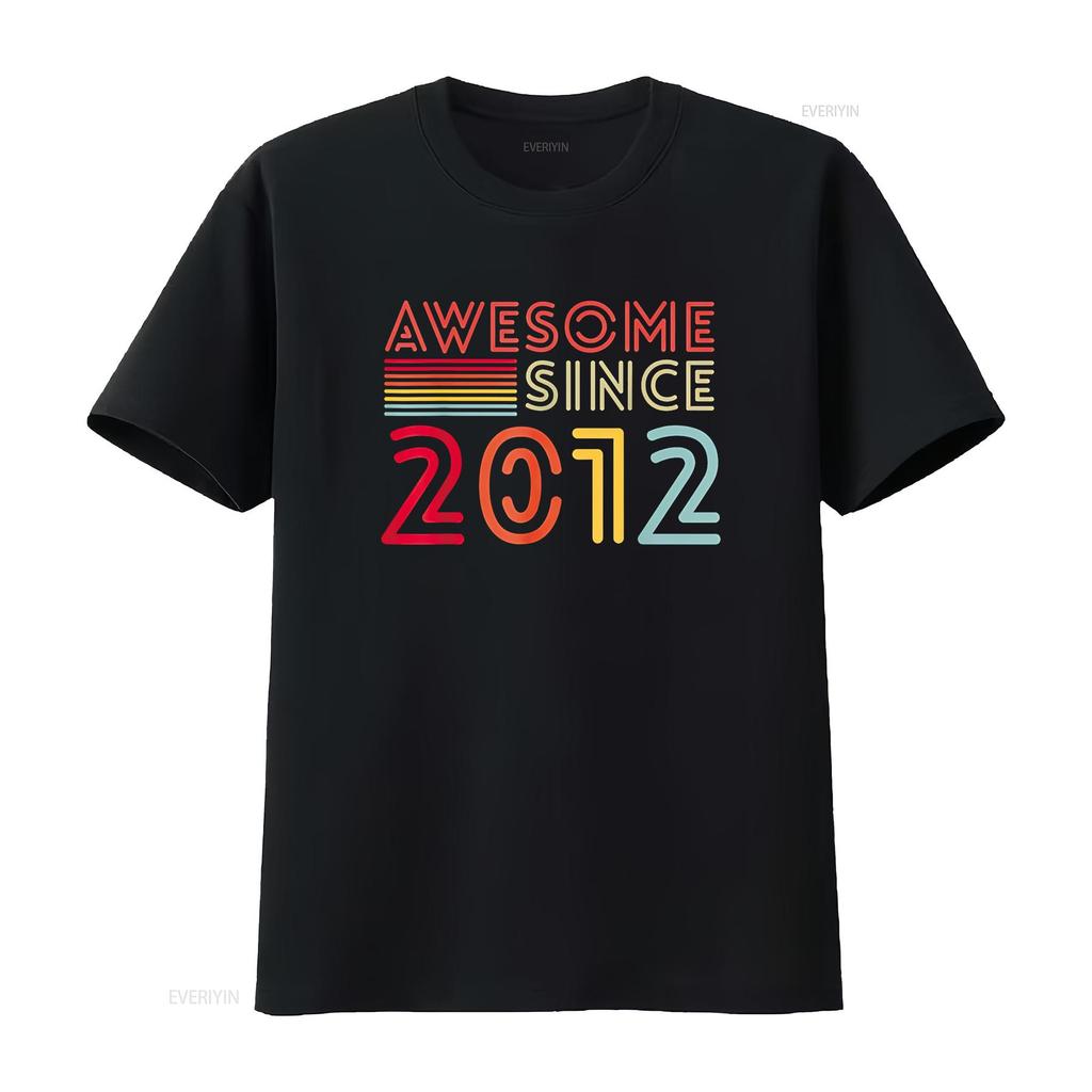 12yr BDay Son Boy Funny 2012 12th for 12 Year Old Birthday T Shirt vintage Washed Stylish Stretched Slightly streetwear graphic