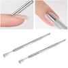 2 Set Cuticle Pusher Set Dead Skin Removal Versatile Cuticle Pusher Nail Polisher Finger Divider for
