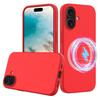 For iPhone 16 Plus Case Liquid Silicone Phone Cover Compatible with MagSafe