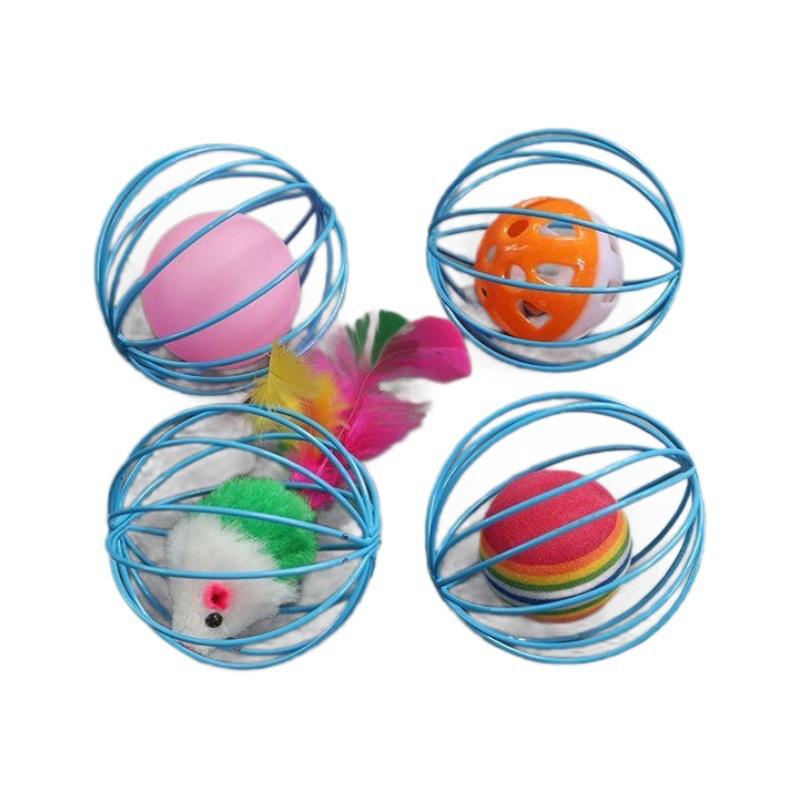 Игрушка-погремушка для кошек, игрушка для самостимуляции кошек 4PCS красный