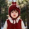 Windproof Function Kids Beanie Hat Flower Decor Toddler Hat Cute Girl Baby Cap  Baby Outdoor Trip