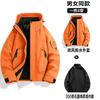 2-in-1 Detachable Waterproof Cycling Jacket Men Women With Fleece Inner Layer Winter Outdoor Hiking Travel
