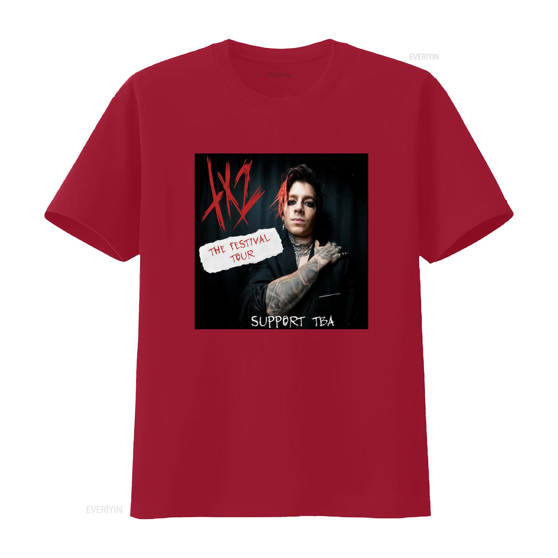 TX2 The Festival Tour Rock T Shirt Full Size S 5XL Fashion Punk Style vintage Washed Soft Stretched fashion Unisex S