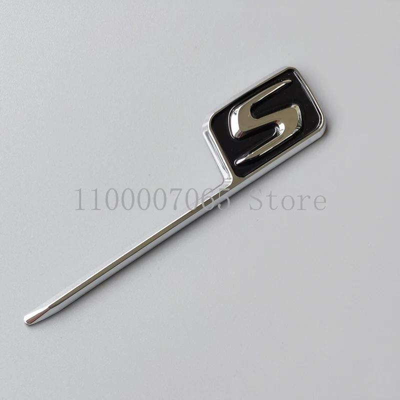 2015 Chrome Sharp Letters GT GTS V8 Biturbo Top ABS Emblem for  GT Series Car Side Fender Trunk Badge Sticker