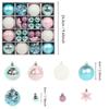 44pcs Christmas Decoration Balls Christmas Tree Hanging Balls Snowflake Balls, Christmas Balls Ambiance Home Decorations