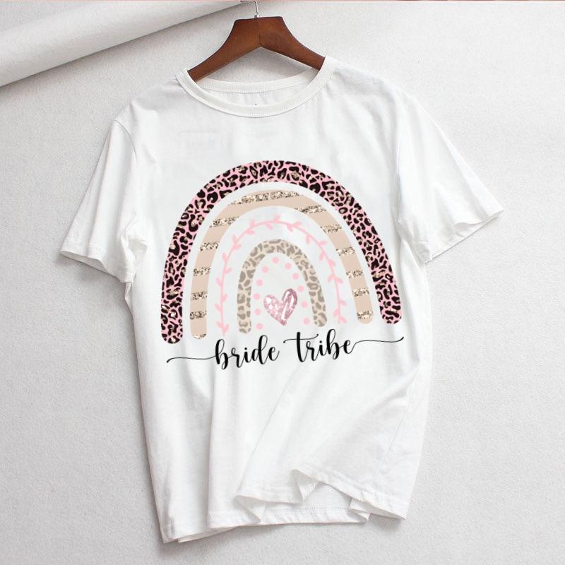 Bride Letter Wedding Bride To Be Bridal Hen Bachelorette Party Wedding Decoration Bridesmaid Women T Shirt Harajuku Korean