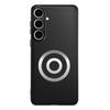 For Samsung Galaxy S24+ Case Graphene + Brass Heat Dissipation Silicone PC Phone Cover Support Magnetic Car Mount