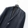 Dibinzhe Men's Plus Size Blue Business Suit Jacket