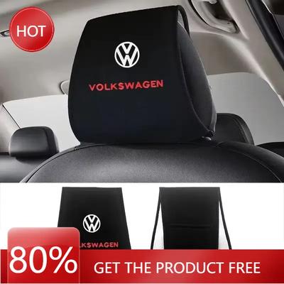 2025 Hot Cotton Car Headrest Cover Protector Pad for Volkswagen Polo Passat Golf Jetta Tiguan Touran TAYRON Santana Scirocco Acc
