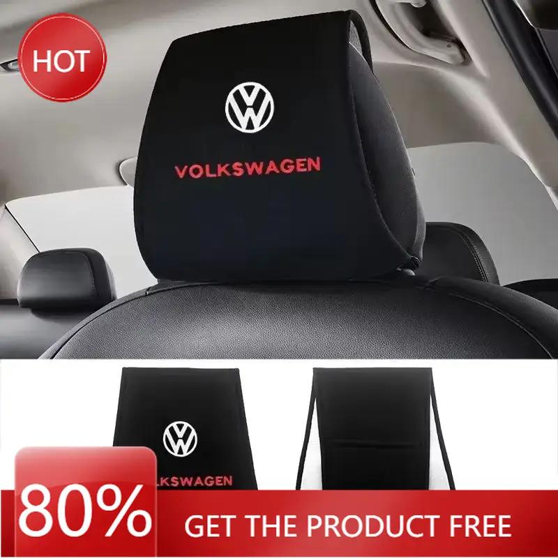 2025 Hot Cotton Car Headrest Cover Protector Pad for Volkswagen Polo Passat Golf Jetta Tiguan Touran TAYRON Santana Scirocco Acc