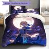Fate Pattern Bedding Quilt Set Quilt Cover Pillowcase Home Decoration Birthday Gift (1 * duvet cover + 2 * pillowcase, without core)