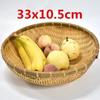Natural Handmade Bamboo Baskets Fruit Vegetables Bread Rattan Steamed Storage Basket Home Tableware Storage Box Bread Basket