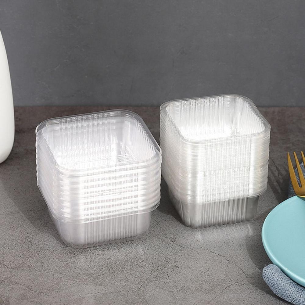 Cookies Plastic Cupcake Individual Cake Holder Mousse Container Mooncake Tray Packaging Box
