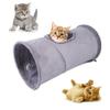YOASONEK Cat Tunnel, Cat Toy, Tunnel Hole, Popular Pet Toy, Exercise Relief, Foldable, Stylish, Easy To Store, Stress Relief (Gray)