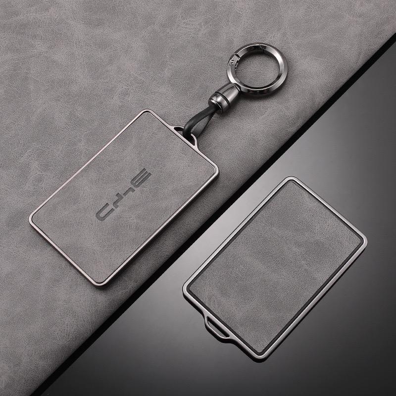 Car NFC Card Key Case Cover Full Shell Leather Keychain Pendant For BYD Tang DM Han EV Song PRO Qin PLUS DMI Key Bag Accessories