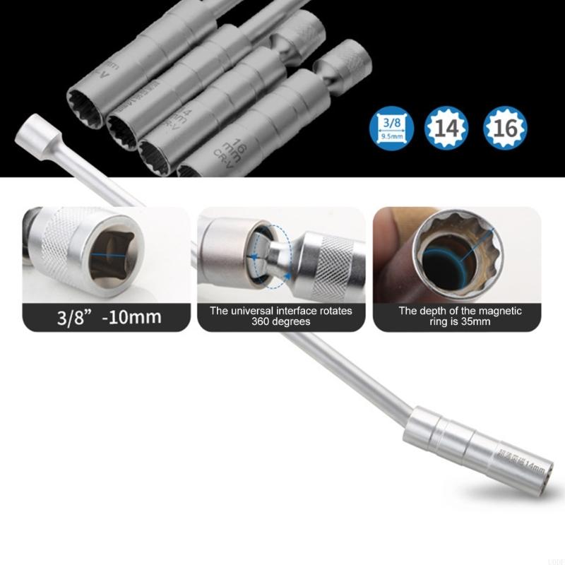 Automotive Thin Wall Socket Extended Reach 3/8" Drive Joint Wrenches