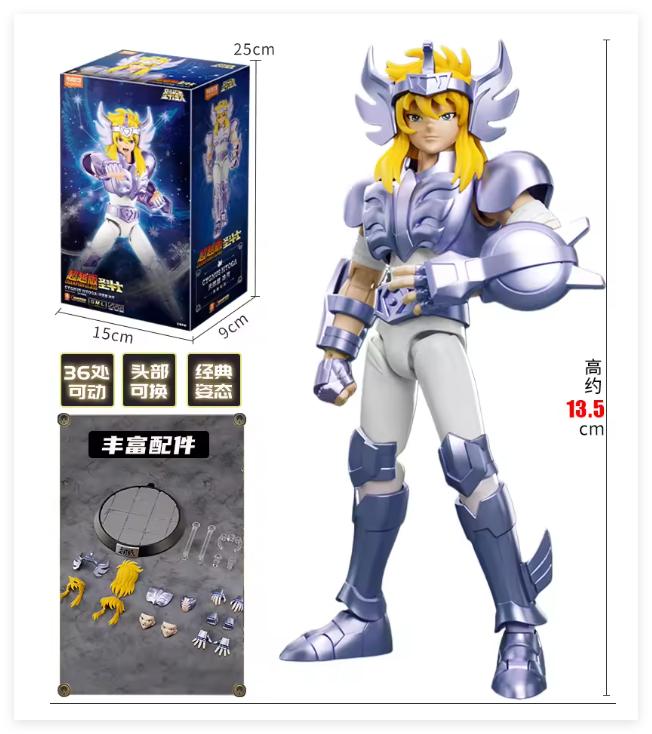 Original Blokees Action Figure Gold Saint Seiya Champion Class Gemini Saga Phoenix Ikki Draco Pegasus Assembly Model Toys Gift