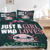 3pcs Enchanting Charm of Axolotls Bedding Set, Including 1 Quilt Cover and 2 Pillow Shams, Without Filling, Soft and Comfortable Home Bedroo