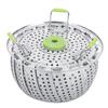 Stainless Steel Folding Mesh Dish Fruit Vegetable Steamer Basket Kitchen Cooking Tool