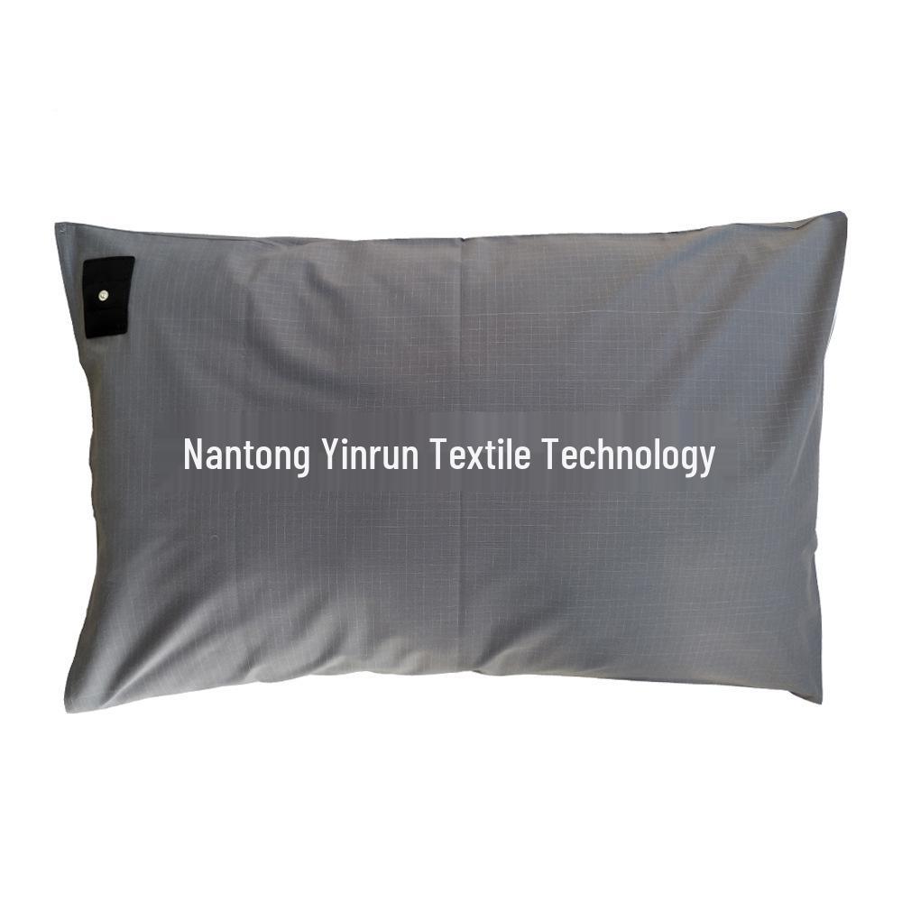 10% Stříbrné vlákno Vodivý Uzemňovací Povlak na polštář, Šedobílý Pléd