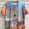 Vintage 90s Roberto Baggio Jersey Shirt Juventus FC Soccer Fan All Over Print Italian Football Bootleg Merch Tee Size L