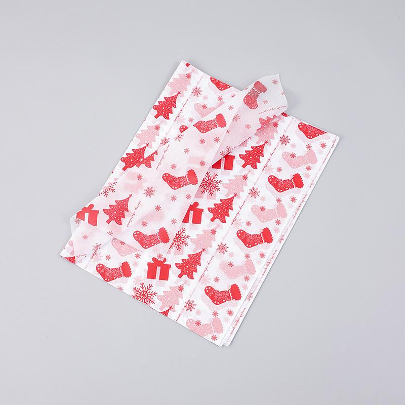 Christmas Stocking Paper Premium Christmas Tissue Paper Snowflake Pattern Paper Festive Elk Print Tissue For Gift Wrapping Diy