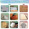 18Pcs Plastic Silhouette Paper for Lighting Decoration Paper Cut Light Box Mountain 100x90mm