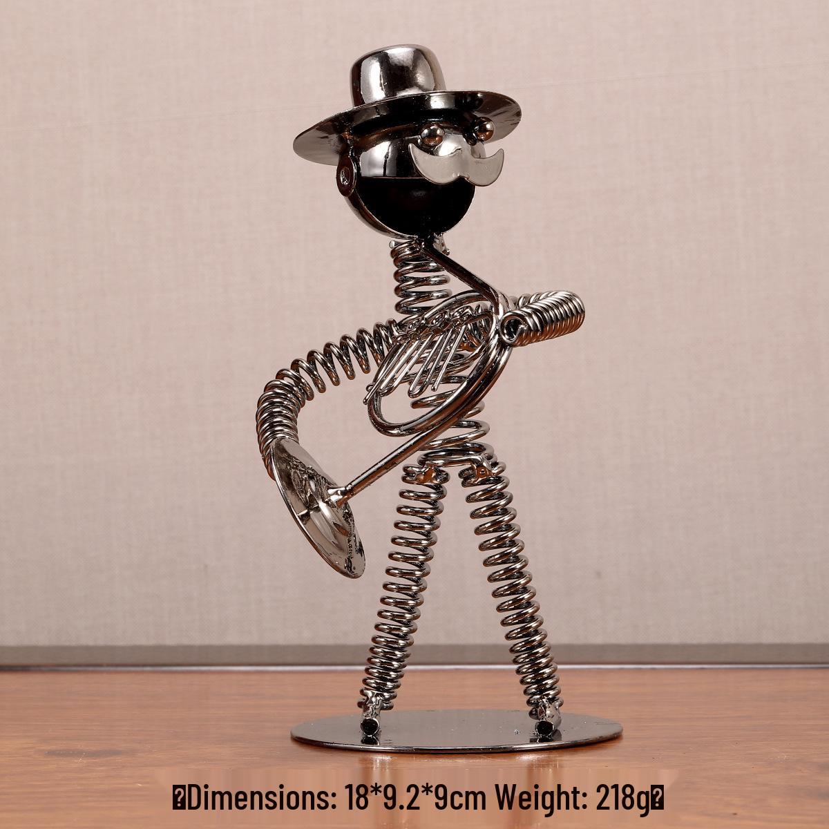 Iron Man Music Band Ornament: Saxophone & French Horn
